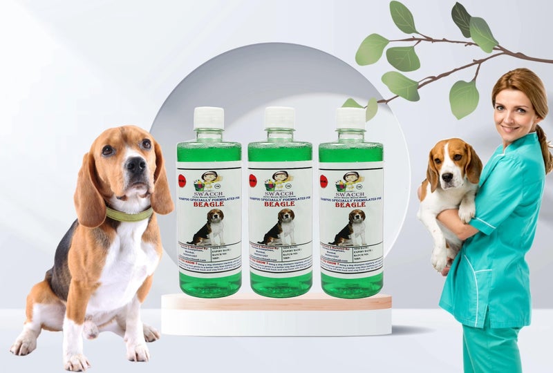 Swacch Shampoo Specially Formulated for Beagle (500ml) (Pack of 3) Neem Alovera - Image 1