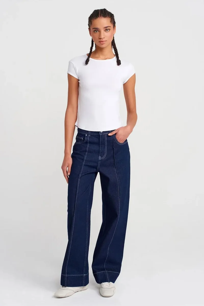 Dilvin White DILVIN Women's Slim Fit Cotton Crew Neck T-Shirt for Women | Best Price UAE
