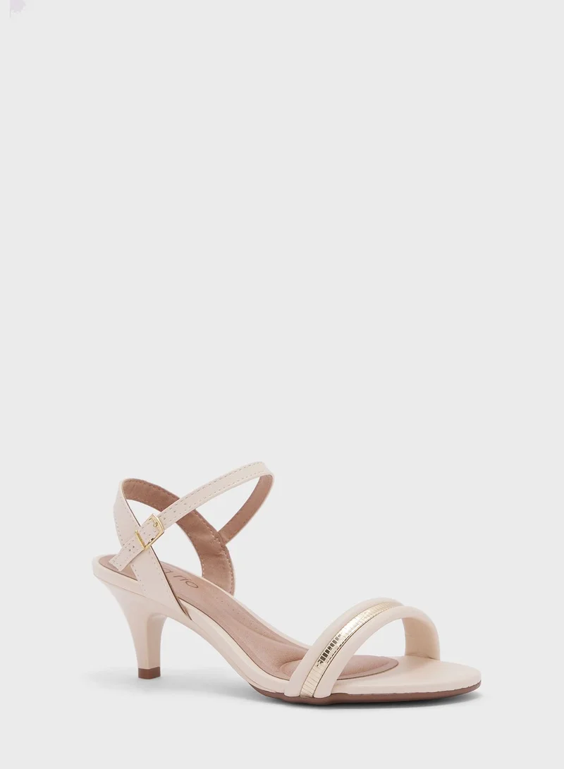 Beira Rio Arya Multi Strap Mid Heel Sandals