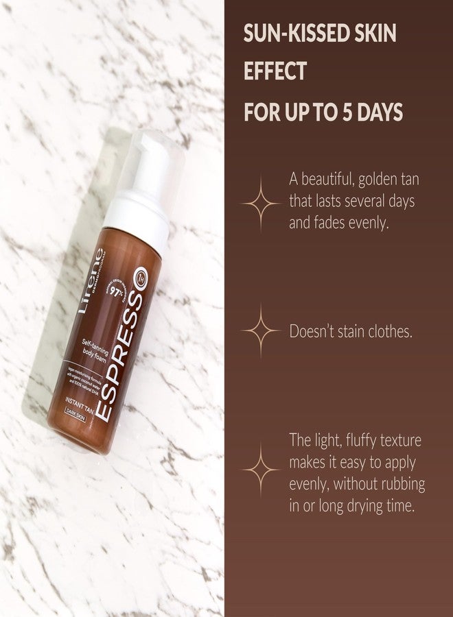 Lirene Perfect Tan Bronzing Body Foam Espresso, Intense Golden Self-Tan for Medium to Dark Skin, Quick 1-Hour Effect – Streak-Free Fake Tan - 150ml - Image 2