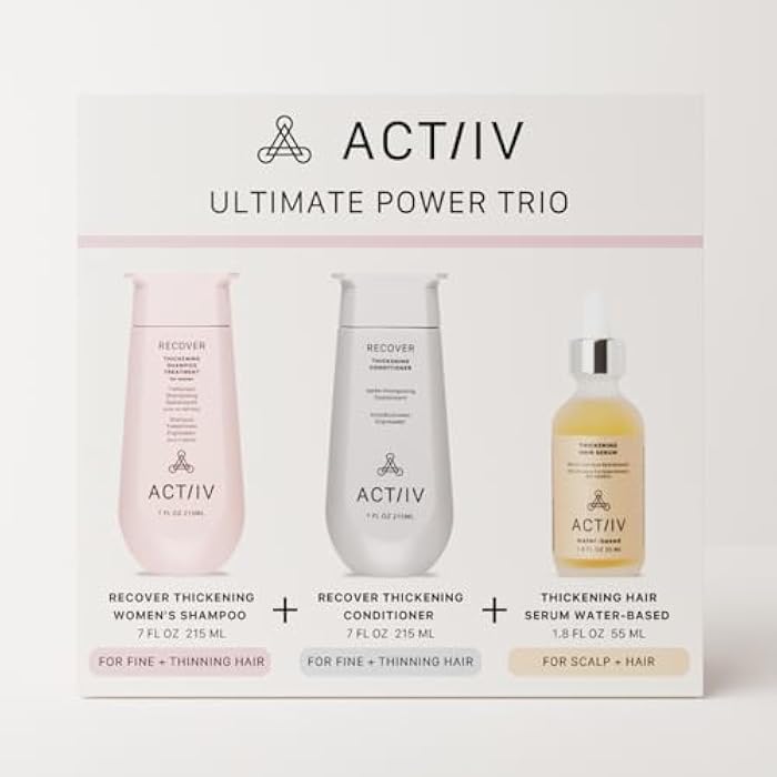 ACTIIV Ultimate Power Trio For Women | Boosts Fuller-Looking Hair, Strengthens, Soothes Scalp, Includes Shampoo, Conditioner & Serum, Vegan, Color-Safe, For All Hair Types - Image 3
