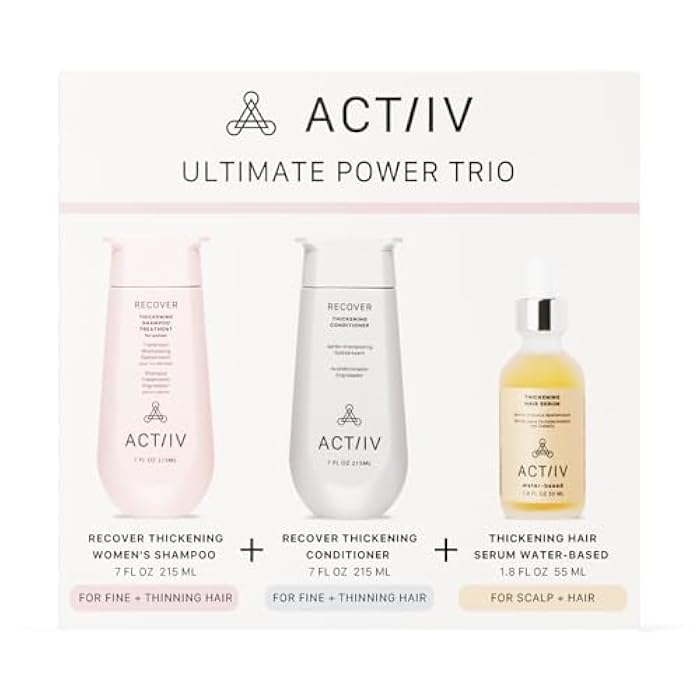 ACTIIV Ultimate Power Trio For Women | Boosts Fuller-Looking Hair, Strengthens, Soothes Scalp, Includes Shampoo, Conditioner & Serum, Vegan, Color-Safe, For All Hair Types - Image 2