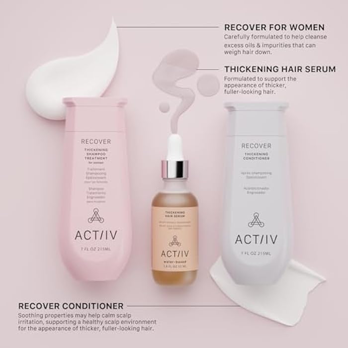 ACTIIV Ultimate Power Trio For Women | Boosts Fuller-Looking Hair, Strengthens, Soothes Scalp, Includes Shampoo, Conditioner & Serum, Vegan, Color-Safe, For All Hair Types - Image 4