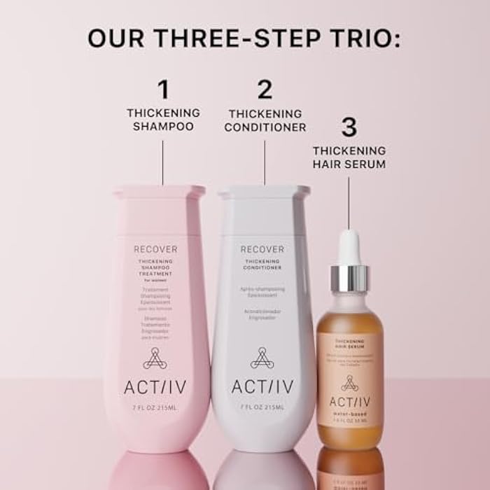 ACTIIV Ultimate Power Trio For Women | Boosts Fuller-Looking Hair, Strengthens, Soothes Scalp, Includes Shampoo, Conditioner & Serum, Vegan, Color-Safe, For All Hair Types - Image 5