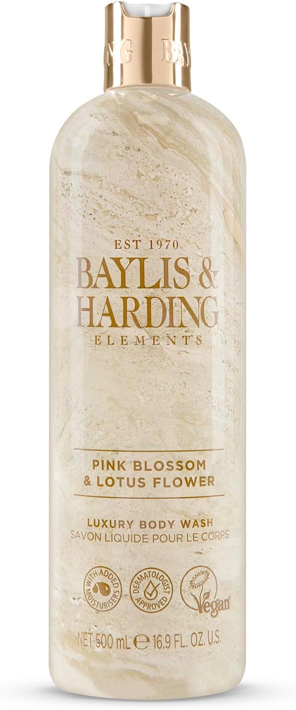 Baylis & Harding غسول يدين بايليس هاردينغ إليمنتس بلوسوم الورد وزهرة اللوتس 500 مل عبوة من 3 صديقة للنباتيين - Image 2