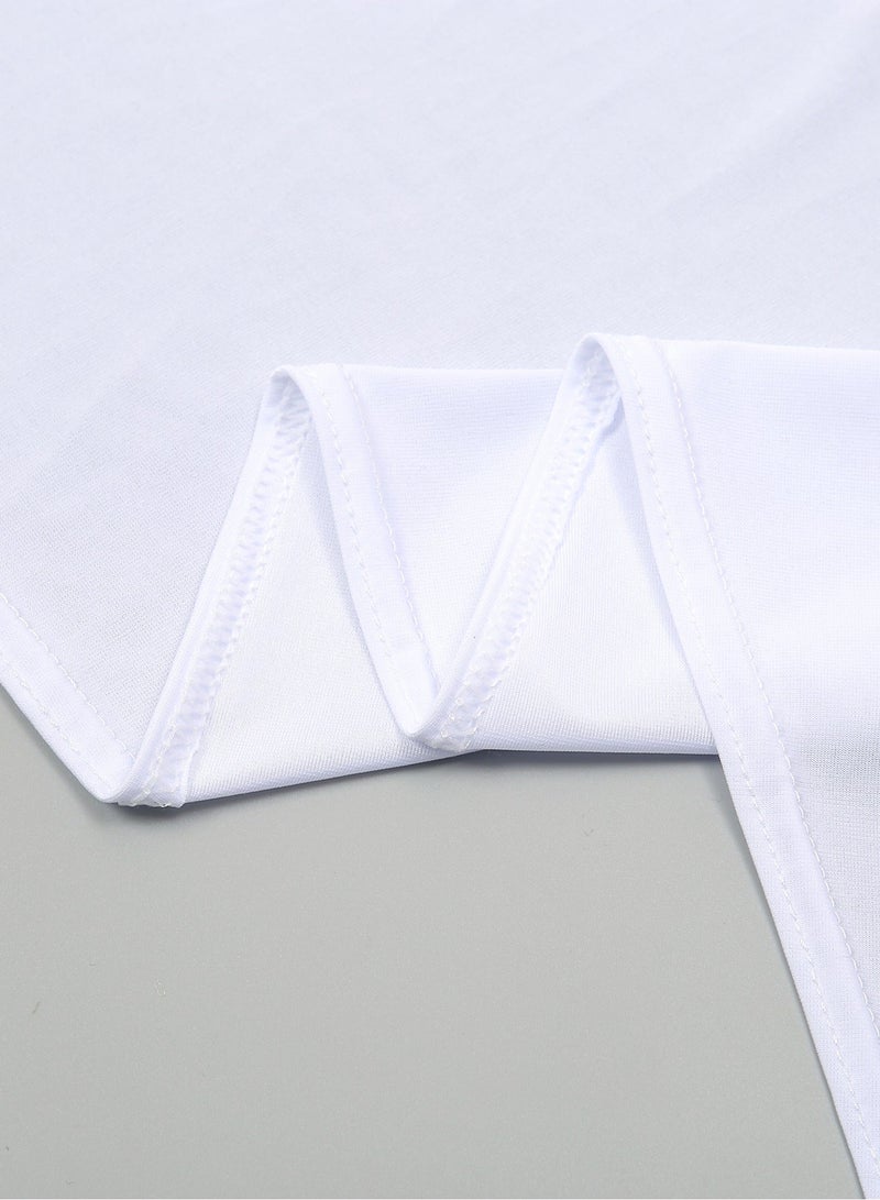 الحجاب الفوري النساء اللون الصلب أسفل قبعة كريستال القنب فضفاضة الرأس الرأس مريحة توربان الرأس - Image 4