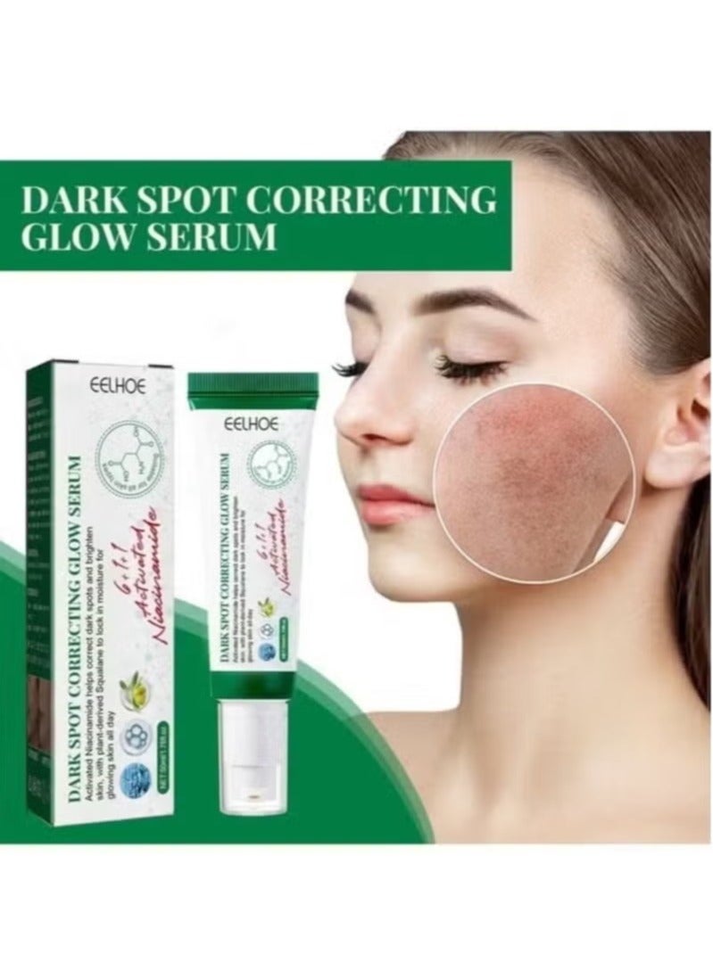 EELHOE Dark Spot Correcting Glow Serum, Moisturizing Whitening Brightening Serum, Dark Spot Treatment, Repair Dullness, for Acne Scars, Fine Lines, Hyperpigmentation and Dark Circles 50ml - Image 2