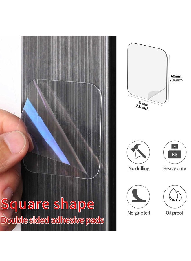 100 قطعة من الشريط اللاصق مزدوج الجوانب شديد التحمل، شريط لاصق شفاف مزدوج الجوانب للجدران، مزيل الشريط مزدوج الجوانب مقاوم للماء ومربعات قوية - Image 2