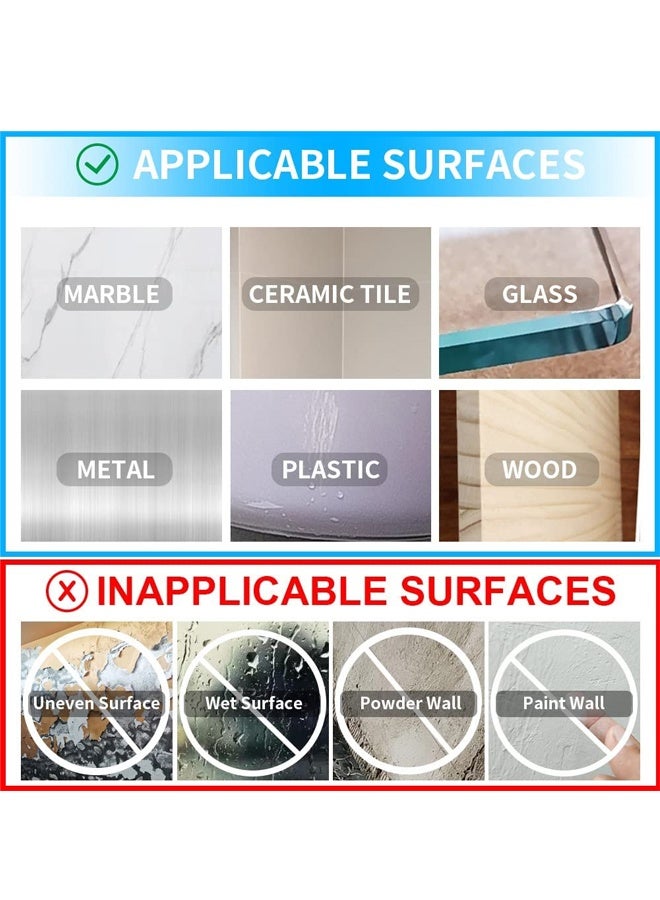 100 قطعة من الشريط اللاصق مزدوج الجوانب شديد التحمل، شريط لاصق شفاف مزدوج الجوانب للجدران، مزيل الشريط مزدوج الجوانب مقاوم للماء ومربعات قوية - Image 4