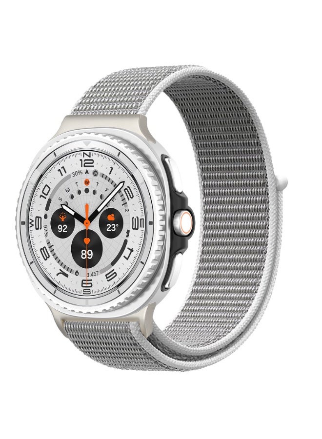 Nylon Braided Watch Band Compatible with Samsung Galaxy Watch 8 40mm 44mm & Galaxy Watch 8 Classic 46mm, Soft Stretch Elastic Sport Strap Replacement Wristband - Image 1