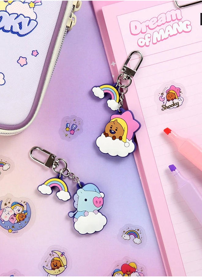 BT21 - Dream of Baby Mang Silicone Keychain - Image 1