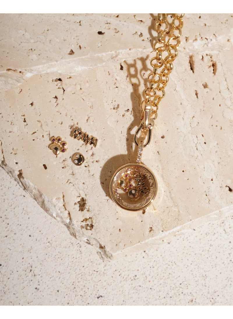 The happy Paw Keepsake - Floating Charm Necklace