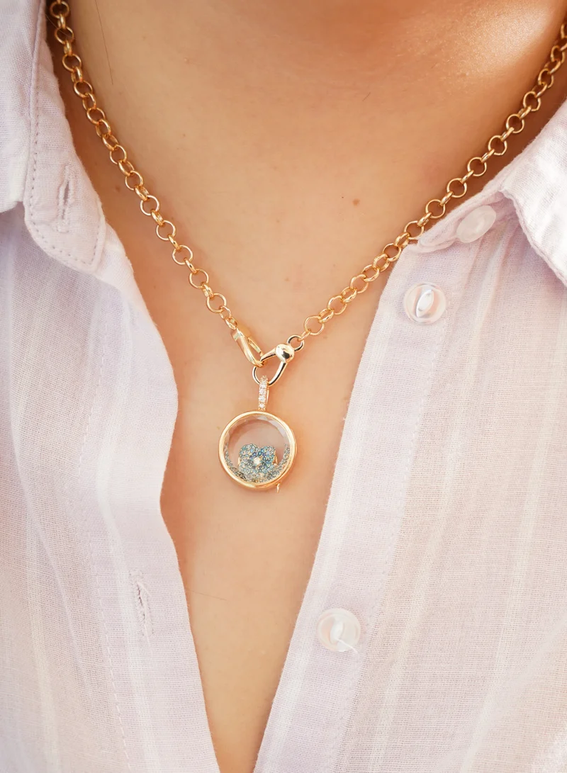 Sosha Elegance  The happy Paw Keepsake - Floating Charm Necklace for Women | Best Price UAE