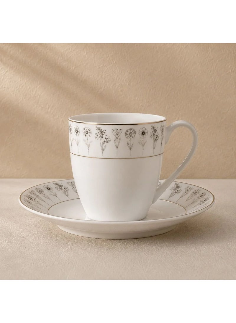 DANUBE HOME Youthful Bite Sparkle 16 Piece New Bone China Dinner Set Elegant Dinnerware for 4 Stylish Plates Bowls and Mugs Perfect for Formal Dining & Home Entertaining - Image 3