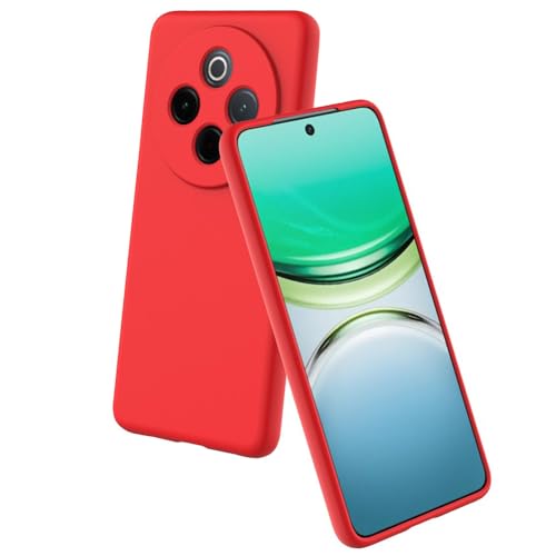 Casotec Back Cover for Vivo T4 5G | Full Camera Protection | Premium Liquid Silicon Case | Flexible Bumper Case for Vivo T4 5G / Y300 Pro 5G / Y300 Pro Plus 5G / iQOO Z10 5G (Red) - Image 1