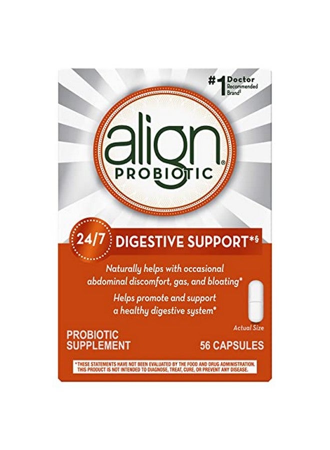 Align بروبيوتيك بروبيوتيك للنساء والرجال مكمل بروبيوتيك يومي لصحة الجهاز الهضمي* 1 بروبيوتيك موصى به من قبل الأطباء وأطباء الجهاز الهضمي‡ 56 كبسولة - Image 1