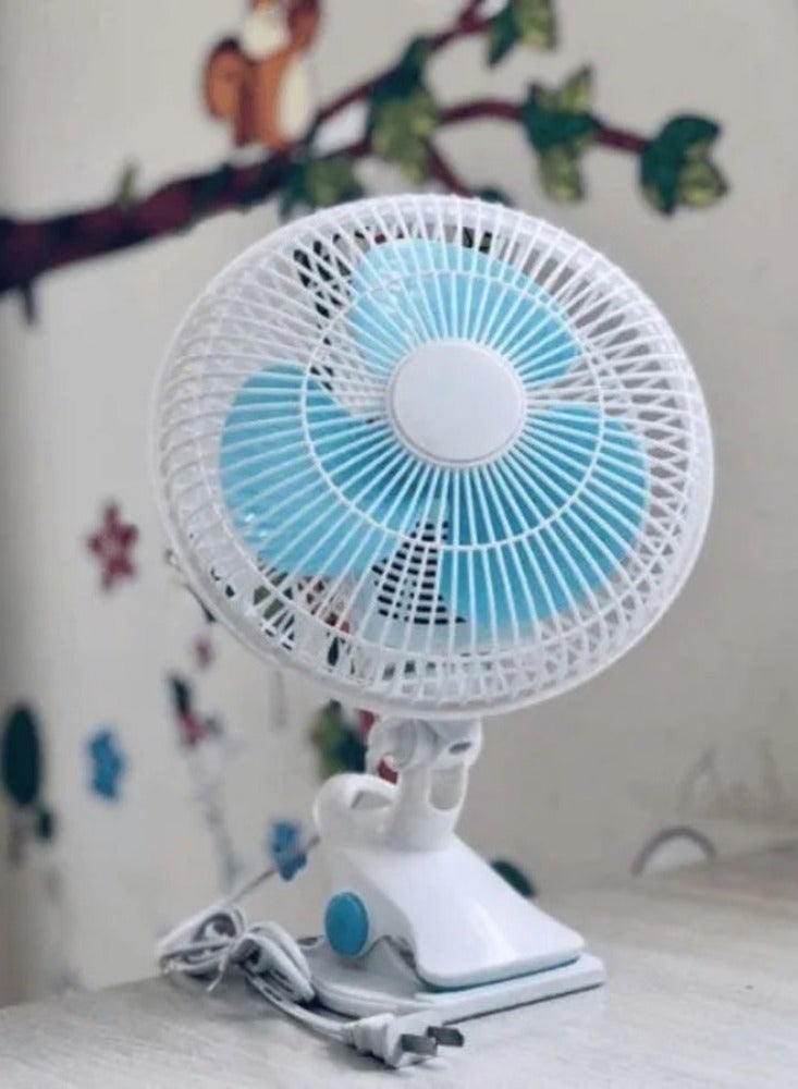 Portable Desk Fan 2 Speed Clip Fan Tilt Design Oscillating Table Fan with Quiet Operation Strong Airflow Wall Mount Fan Rotatable Fan For Bedroom Home Office Desktop Travel - Image 3