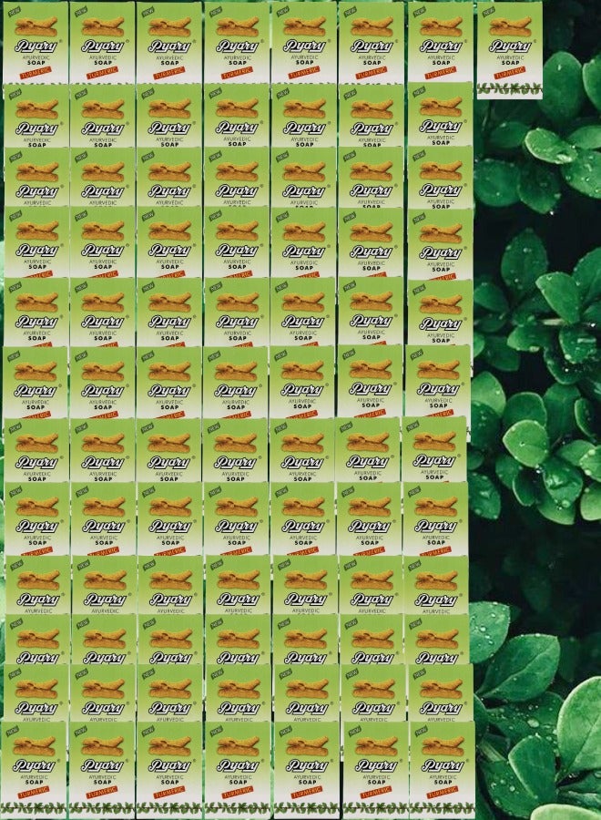 بياري 84 قطع صابون آيورفيدي كركم