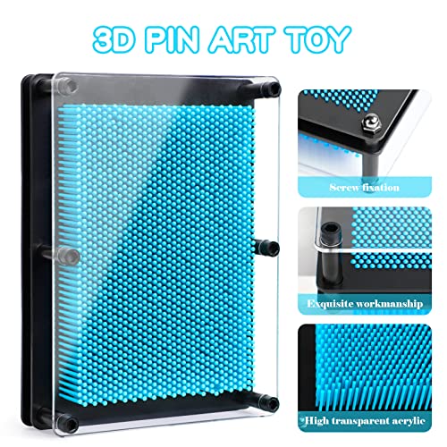 ENJSD 3D Pin Art Sensory Toys for Kids 5-7, Pin Art Board Impression Sensory Toys for Kids with Autism, Autism Gifts for Autistic Children Age 3, 4, 5, 6, 7, 8, 9, 10+ Years Old Boys Girls - Image 2