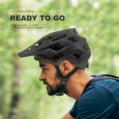 BATFOX Bike Helmet,Mountain Bike Helmet Helmets for Men Women Adults Youth (Black, L(58-61CM)) - Image 5