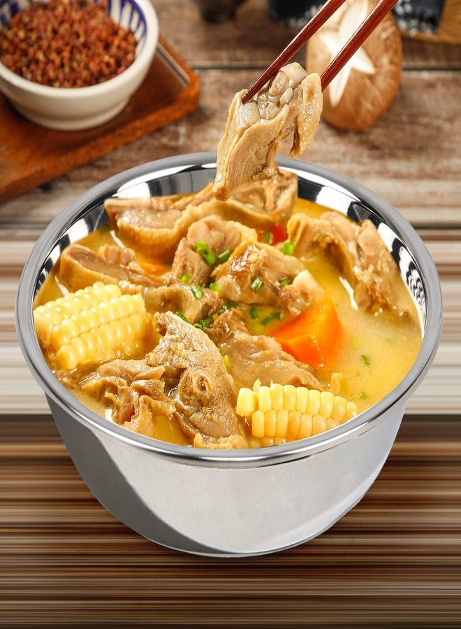 Utiao مجموعة أوعية خلط من الفولاذ المقاوم للصدأ من Utiao، سعة 2 كوارت، أوعية لتحضير الطعام والطبخ في المطبخ - Image 5