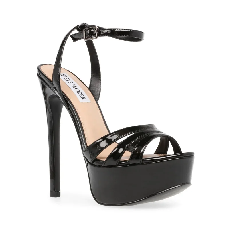STEVE MADDEN  High-Casual Black Women's Sandals for Women | Best Price UAE