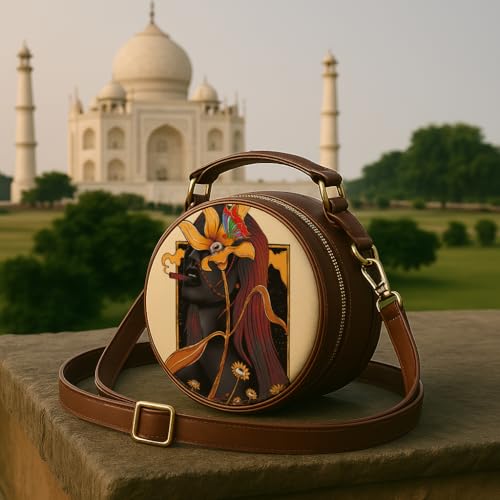 Kalankit Box Sling Bag for Women Girls | Side Sling Purse with Handle and Detachable Strap | Quirky Travel Crossbody Sling | Birthday Gifts Ideas for Teenager Girl - Image 3