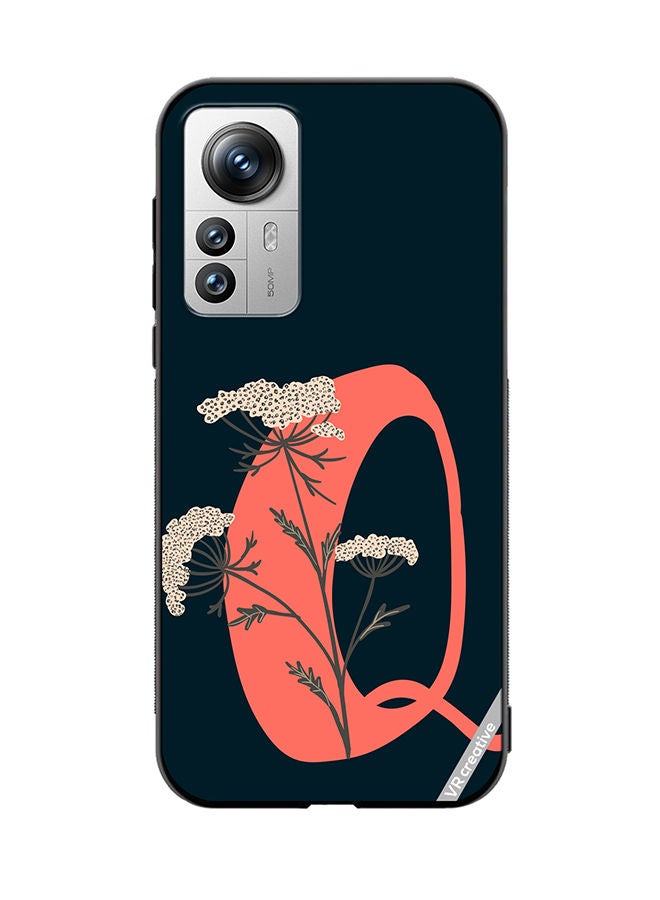 VR CREATIVE Protective Case Cover For Xiaomi 12X Alphabet Q Design Multicolour - Image 1