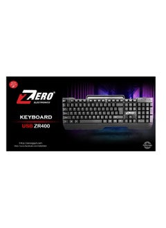 Zero Zero USB Keyboard - Model ZR-400 Black  - Image 1