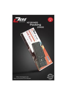 Zero Zero USB Keyboard - Model ZR-400 Black  - Image 2