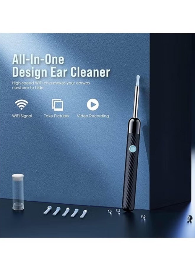 Ear Wax Removal Tool with Camera, Wireless Ear Cleaner Endoscope with 6 LED Lights, 3-Axis Gyroscope,Ear Cleaning Kit with 5 Silicone Ear Spoons and Multiple Tools - Image 3