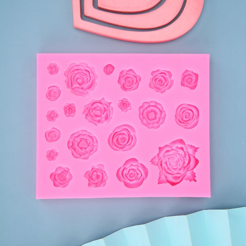 Silicone Rose Mold: 3D Rose Flower Shape, Food Grade Silicone, -40℃ To +230℃ Temperature Resistant - Non-Toxic Durable, Easy Clean For Diy Baking, Candle Making, Craft Projects - Image 5