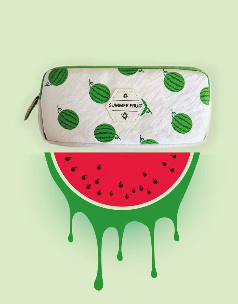 كاغيت جيمي دوكان Paper Ship Shop Fruit Pencil Box with Whole Watermelon
