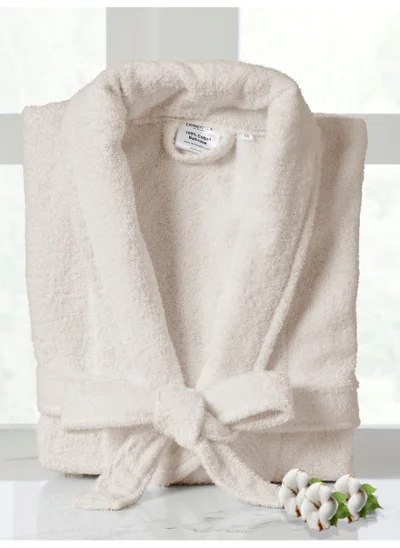 Donetella Unisex 100% Cotton Terry Bathrobe Small And Medium Size, 400 GSM, Luxurious And Absorbent, Ankle-Length with Shawl Collar And Pockets