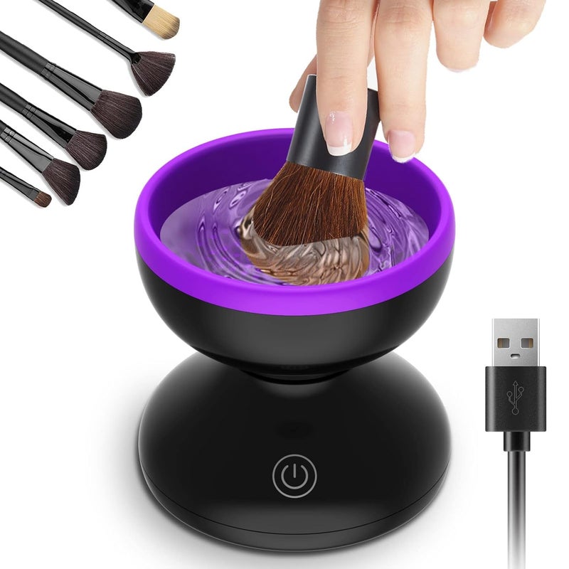 CHAMELI Electric Makeup Brush CleanerMake Up Brush Clean MachineBrush Cleaning MatAutomatic Cosmetic Paint Brush Cleaner SpinnerChristmas Stocking Stuffers Gifts For Women Girlfriend Wife - Image 1