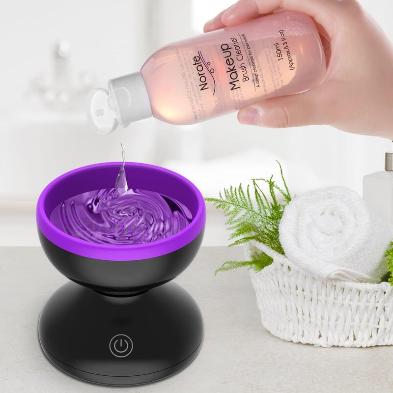 CHAMELI Electric Makeup Brush CleanerMake Up Brush Clean MachineBrush Cleaning MatAutomatic Cosmetic Paint Brush Cleaner SpinnerChristmas Stocking Stuffers Gifts For Women Girlfriend Wife - Image 4