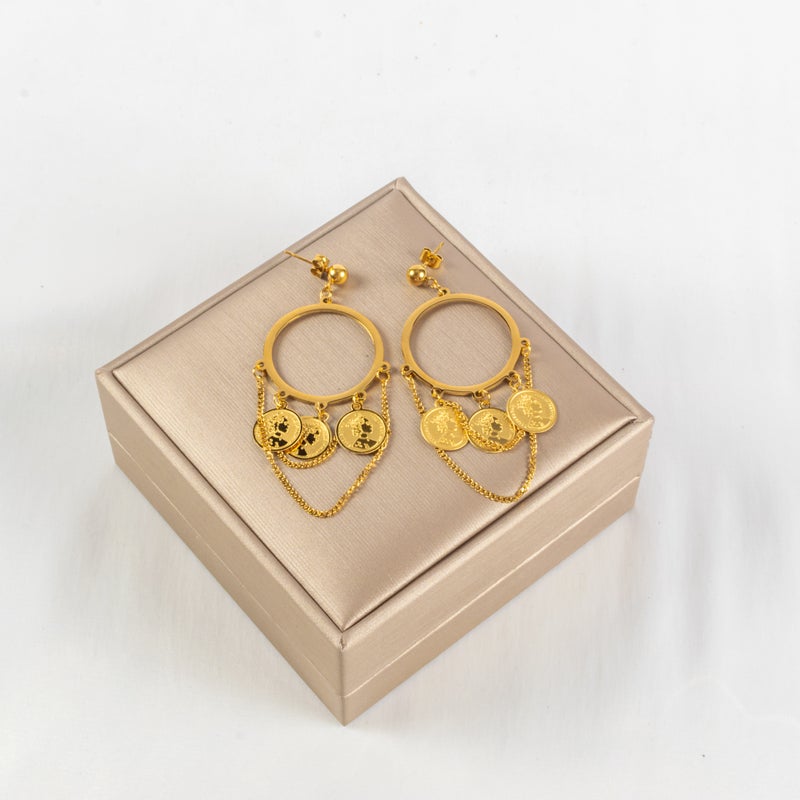 Golden Stainless Steel Earring