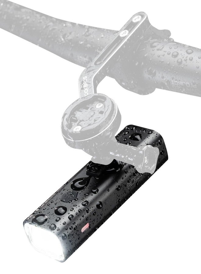 ROCKBROS 400 Lumens Bike Light Compatible with Bike Out-Front Mount Rechargeable Bicycle Headlight Front Lights for Night Riding 4 Modes Bicycle Light IPX6 Waterproof Bike Headlight - Image 1