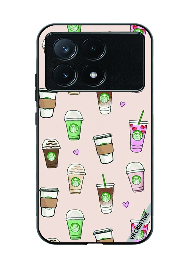 VR CREATIVE Protective Case Cover For Xiaomi Poco X6 Pro Starbucks 2 Design Multicolour - Image 1