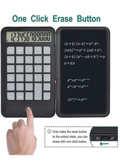 Generic Rechargeable 6.5-Inch Portable Mute Calculator with Writing Tablet and Pen - Multifunctional Foldable Notepad for Home, School, Meetings, and Study.  - Image 2