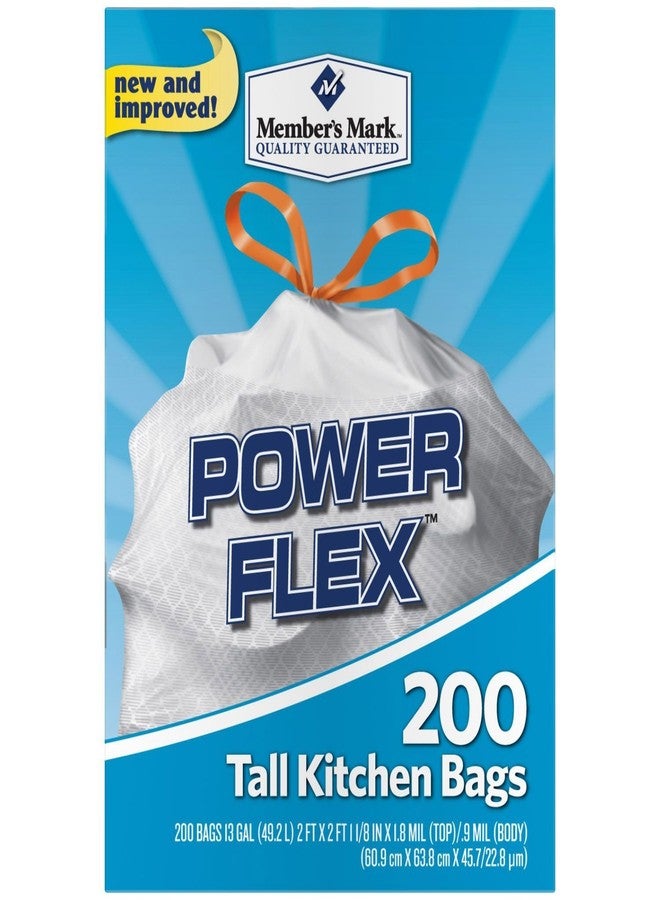 Member's Mark 13 gal Power Flex, Leak Protection, Tall Kitchen Simple Fit Drawstring Bags (Flex Power) - Image 3