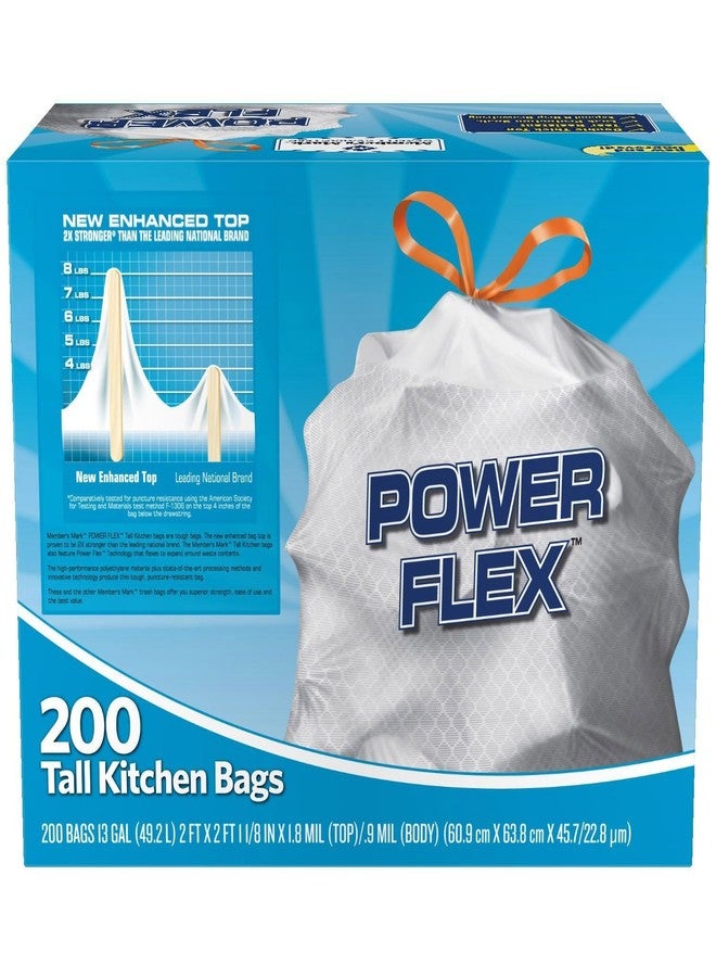 Member's Mark 13 gal Power Flex, Leak Protection, Tall Kitchen Simple Fit Drawstring Bags (Flex Power) - Image 4