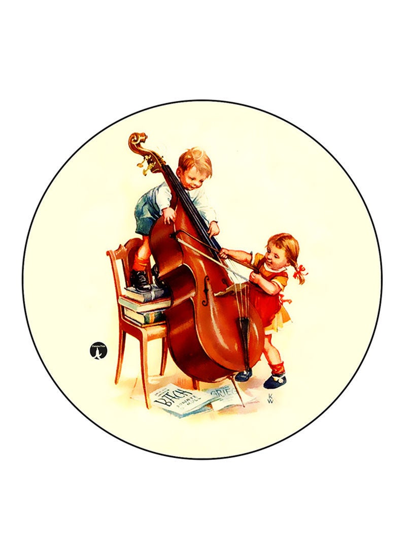 RKN Vintage Art Printed Mouse Pad  Multicolour
