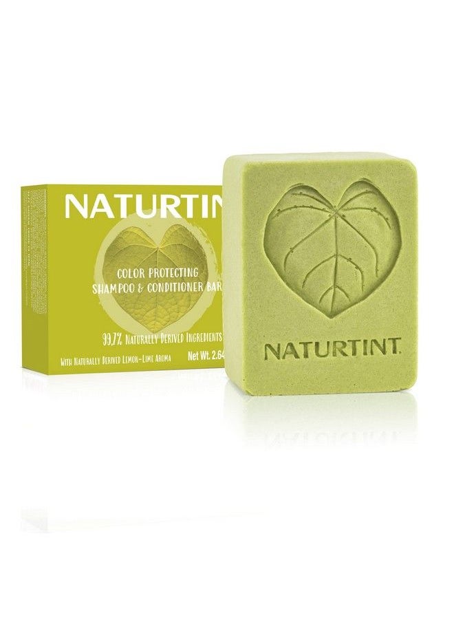 NATURTINT 2 In 1 Volumizing Shampoo And Conditioner Bars Ecofriendly (Color Protecting Lemon Lime)  - Image 1