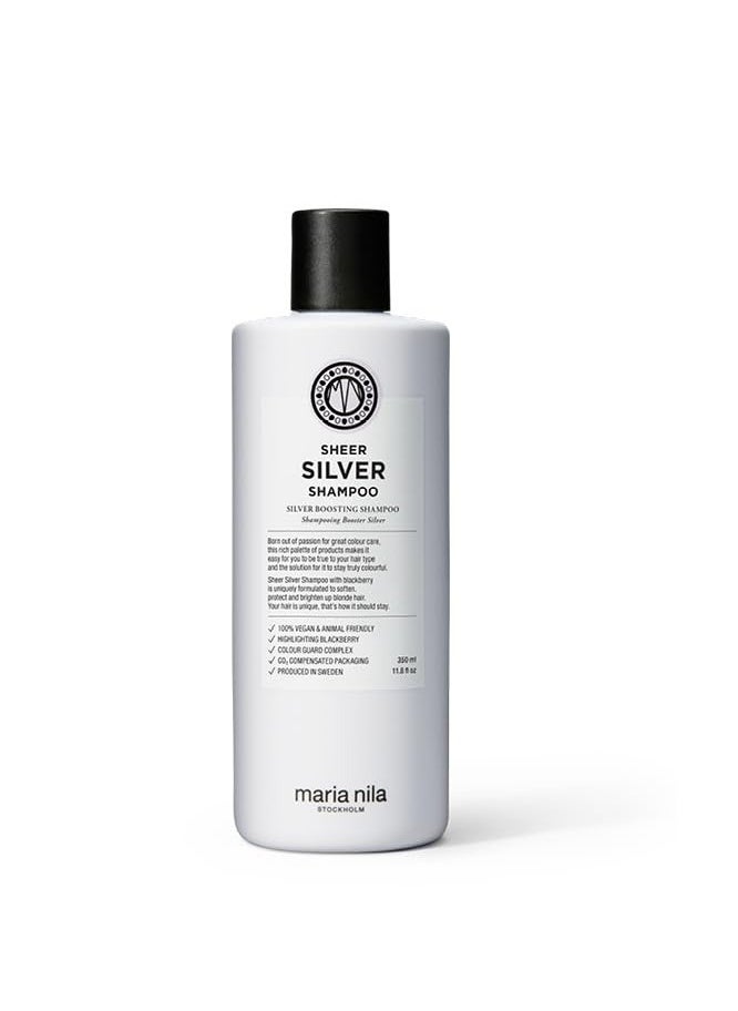 Maria Nila Maria Nila Sheer Silver, Neutralizes Golden Shades, Violet Pigments Gives Cool Tone, 100% Vegan & Sulfate/Paraben free  - Image 1