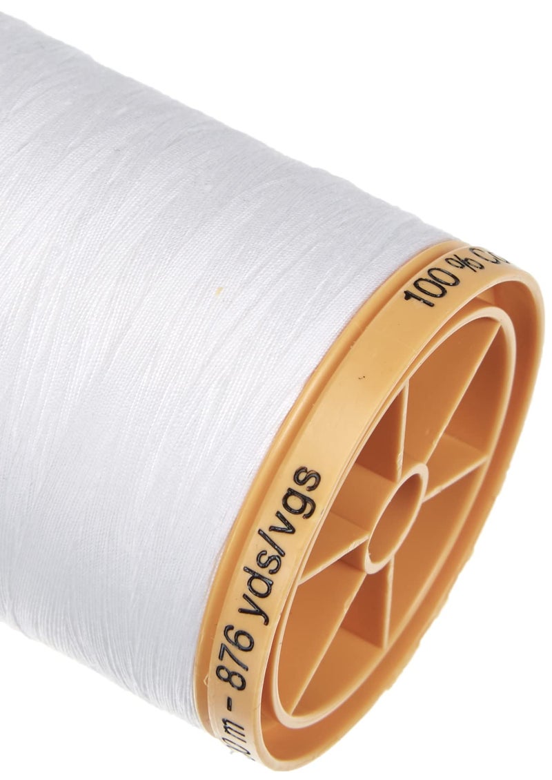 Gutermann 25049 Natural Cotton Thread Solids 876 Yards-White - Image 3