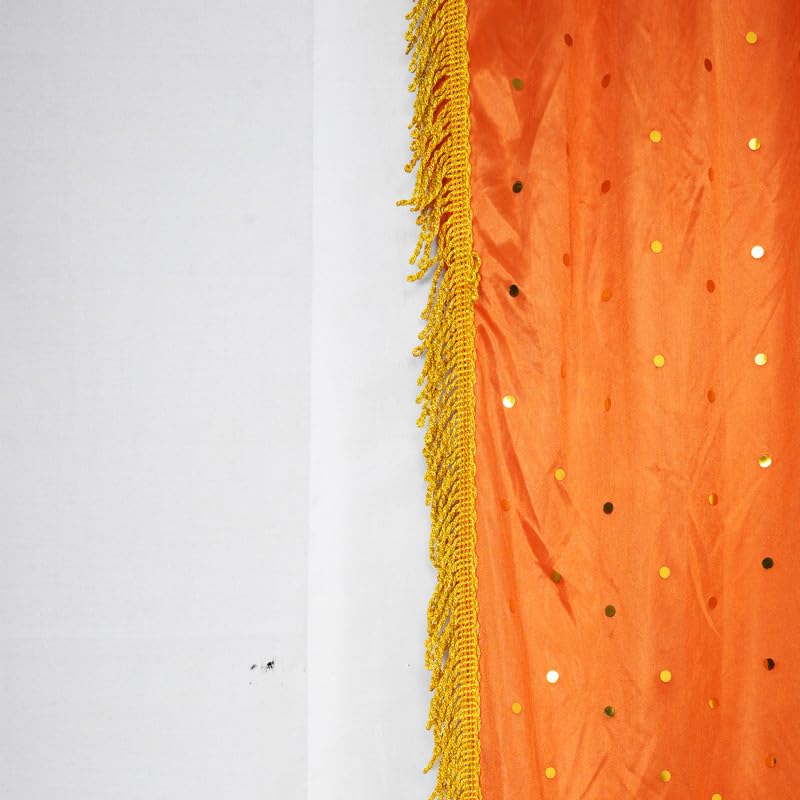 PRIYAKANT SAFAWALA PRIYAKANT SAFAWALA Ganpati Decoration Entry Gate Ideas at Home Festival Wedding Birthday and Special Ganesh Chaturthi Decoration Gate Size Width 5 Feet and Hight 6 Feet Orange and Fown - Image 3