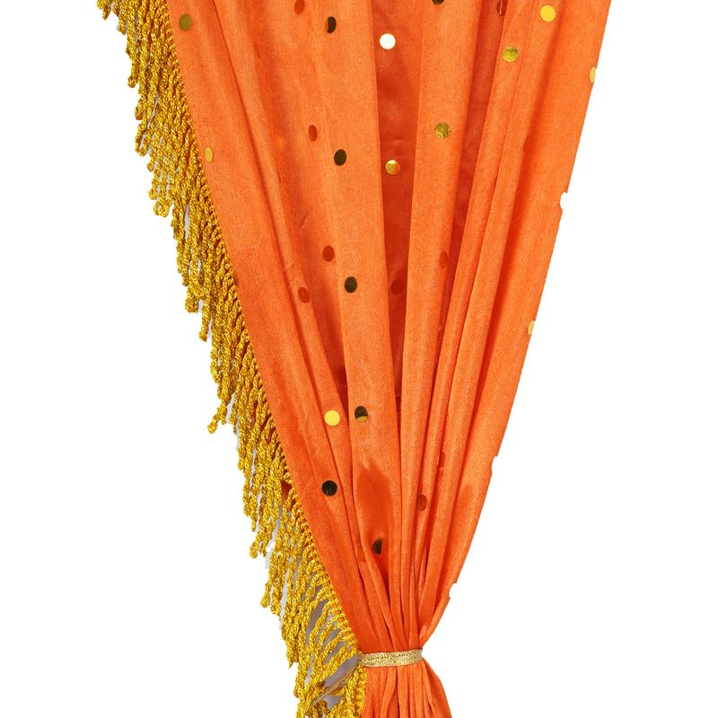 PRIYAKANT SAFAWALA PRIYAKANT SAFAWALA Ganpati Decoration Entry Gate Ideas at Home Festival Wedding Birthday and Special Ganesh Chaturthi Decoration Gate Size Width 5 Feet and Hight 6 Feet Orange and Fown - Image 5