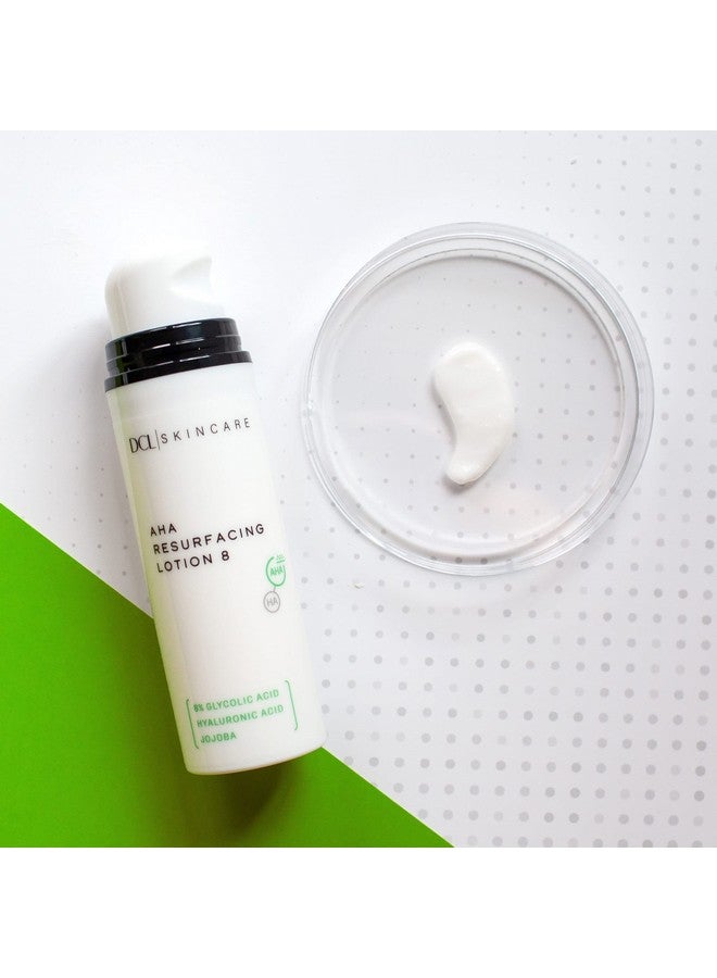 دي سي ال لوشن تجديد البشرة من دي سي إل للعناية بالبشرة AHA 8%، حمض الجليكوليك مع حمض الهيالورونيك، يقشر ويرطب، 1.7 أونصة سائلة - Image 5