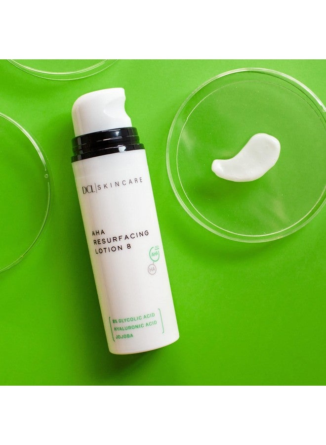 دي سي ال لوشن تجديد البشرة من دي سي إل للعناية بالبشرة AHA 8%، حمض الجليكوليك مع حمض الهيالورونيك، يقشر ويرطب، 1.7 أونصة سائلة - Image 4